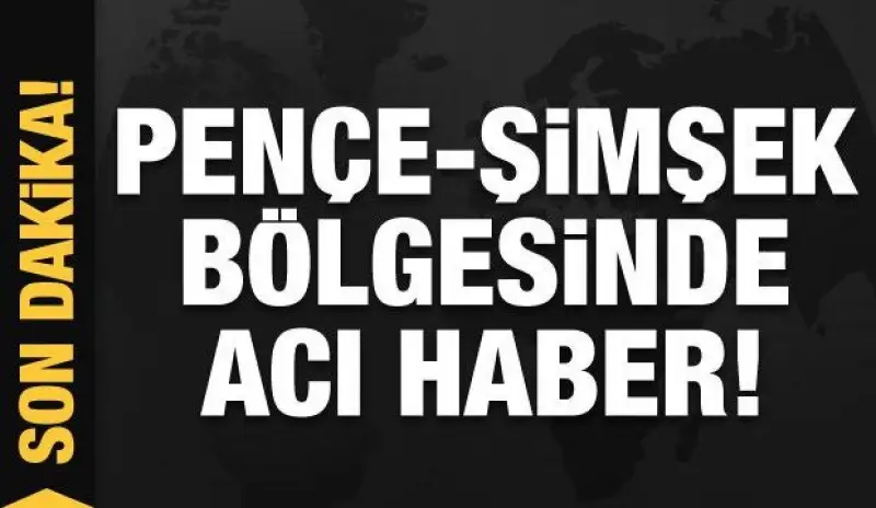 Pençe Şimşek Bölgesi'nde taciz ateşi: Bir şehit, bir yaralı