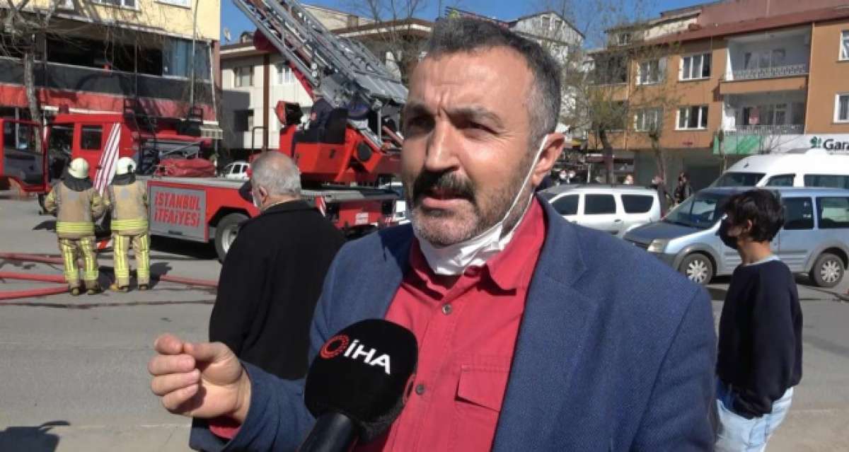 Pendik'te yangın çıktı, vatandaş isyan etti: “Bu yangın bizi öldürmez ama korona virüs öldürür”