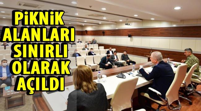 Piknik alanları sınırlı olarak açıldı...