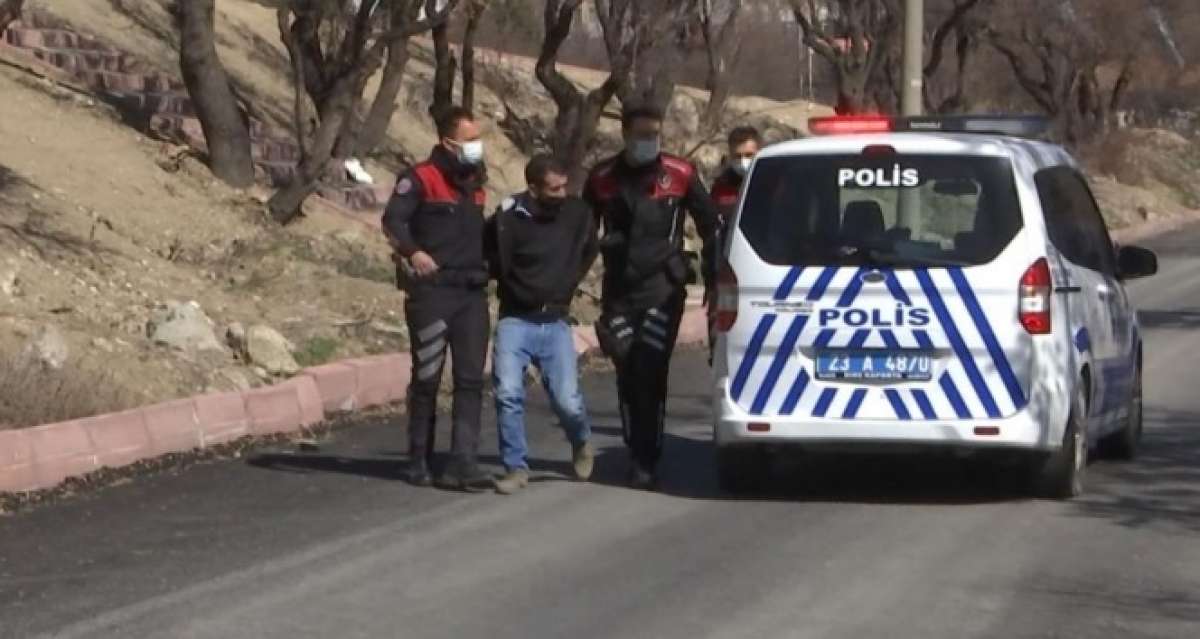 Polis aracıyla kaçmaya çalışan şüpheliyi havaya ateş açarak yakaladı