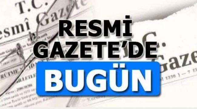 Resmi Gazete'de bugün (12 Ağustos 2021)