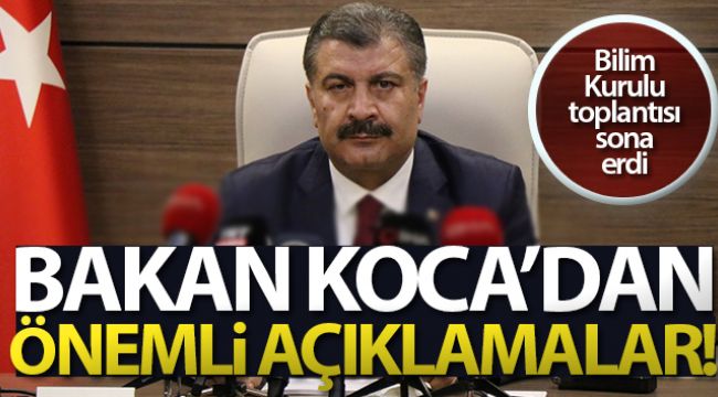 Sağlık Bakanı Fahrettin Koca'dan önemli açıklamalar!