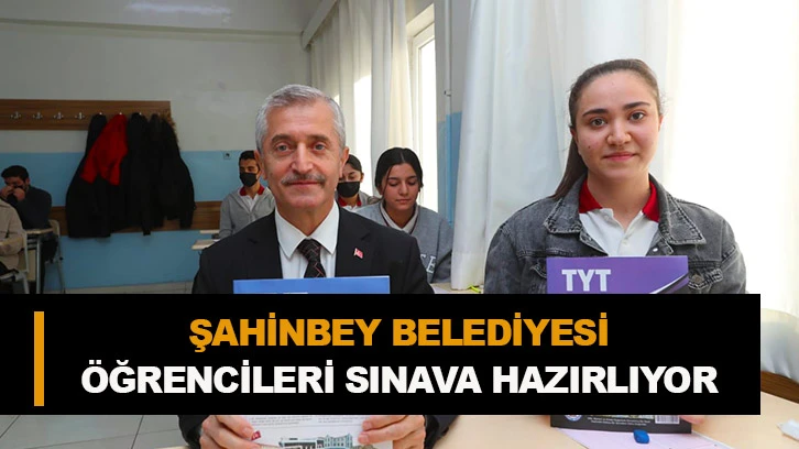 ŞAHİNBEY BELEDİYESİ ÖĞRENCİLERİ SINAVA HAZIRLIYOR