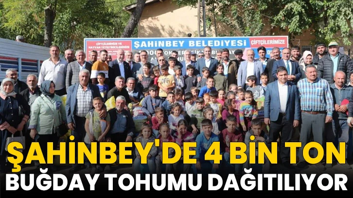 Şahinbey'de 4 bin ton buğday tohumu dağıtılıyor