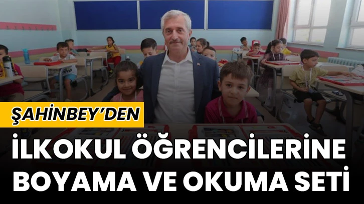 Şahinbey'den İlkokul Öğrencilerine Boyama ve Okuma Seti