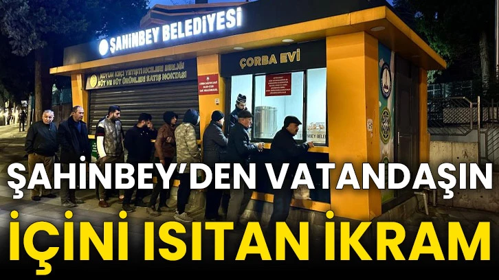 Şahinbey’den vatandaşın içini ısıtan ikram