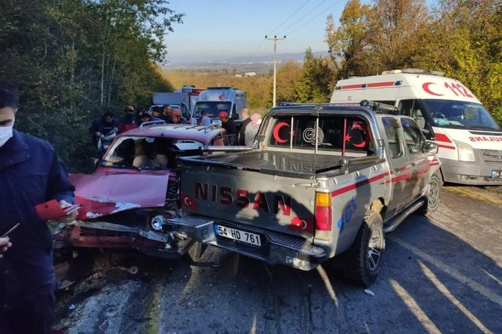 Sakarya’da zincirleme trafik kazası: 8 yaralı