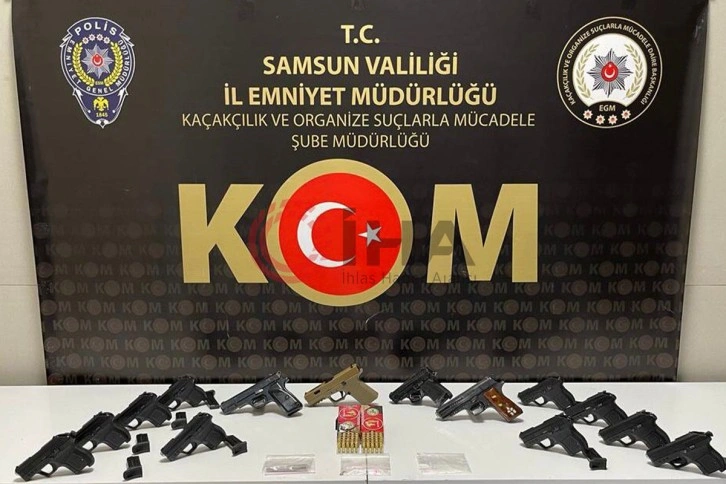 Samsun'da silah ticareti operasyonu: 6 gözaltı