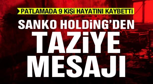 SANKO Holding'den taziye mesajı