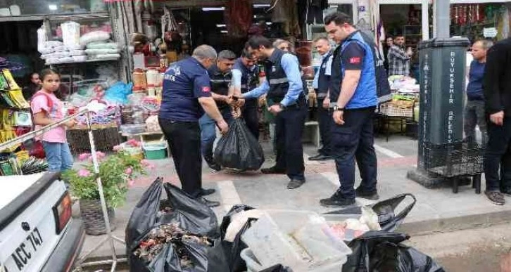 Şanlıurfa’da 4 bin ürün ve yarım ton yiyecek imha edildi