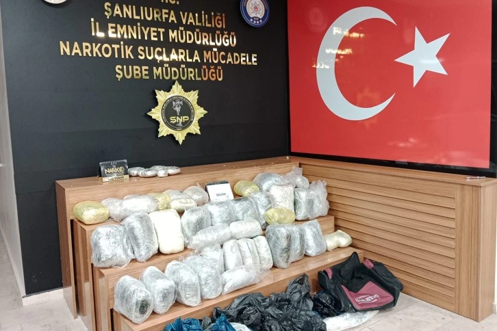 Şanlıurfa’da 48 kilo uyuşturucu ele geçirildi