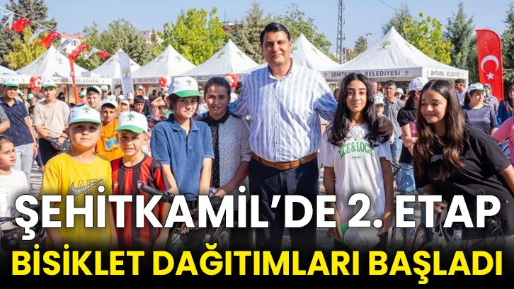 Şehitkamil’de 2. etap bisiklet dağıtımları başladı