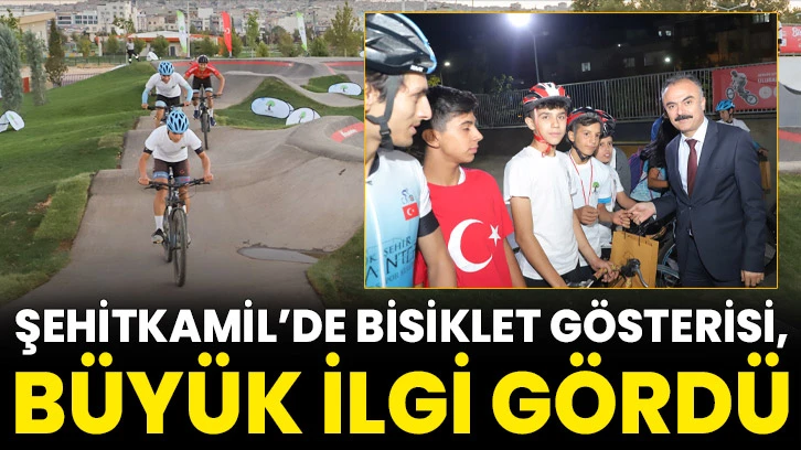 Şehitkamil’de Bisiklet Gösterisi, Büyük İlgi Gördü