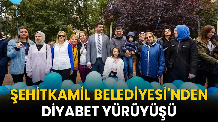 Şehitkamil'de diyabet yürüyüşü