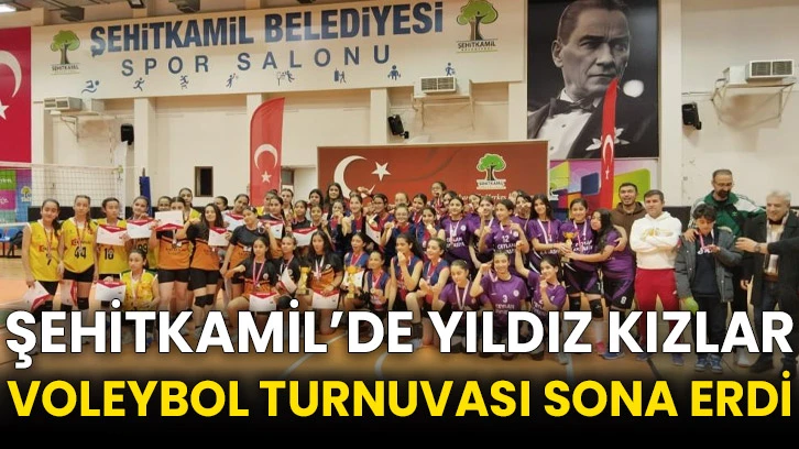 Şehitkamil’de yıldız kızlar voleybol turnuvası sona erdi