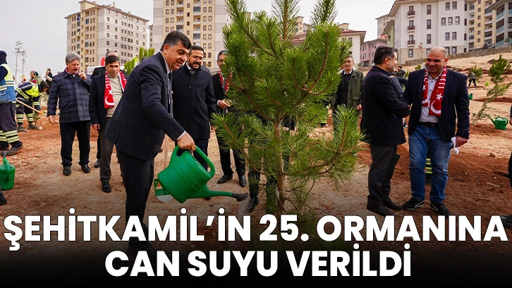 Şehitkamil’in 25. Ormanına Can Suyu Verildi