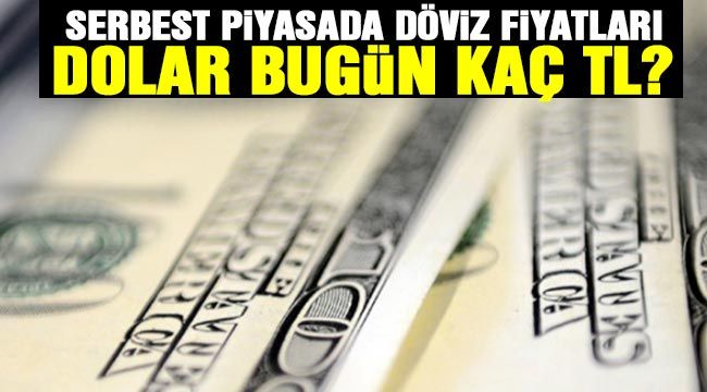 Serbest piyasada döviz fiyatları - Dolar bugün kaç TL?