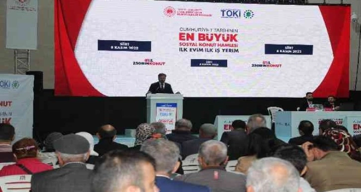 Siirt’te İlk Evim, İlk İş Yerim Projesinde TOKİ kura çekilişi gerçekleşti