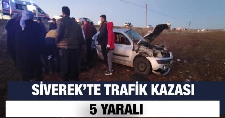 Siverek’te trafik kazası: 5 yaralı