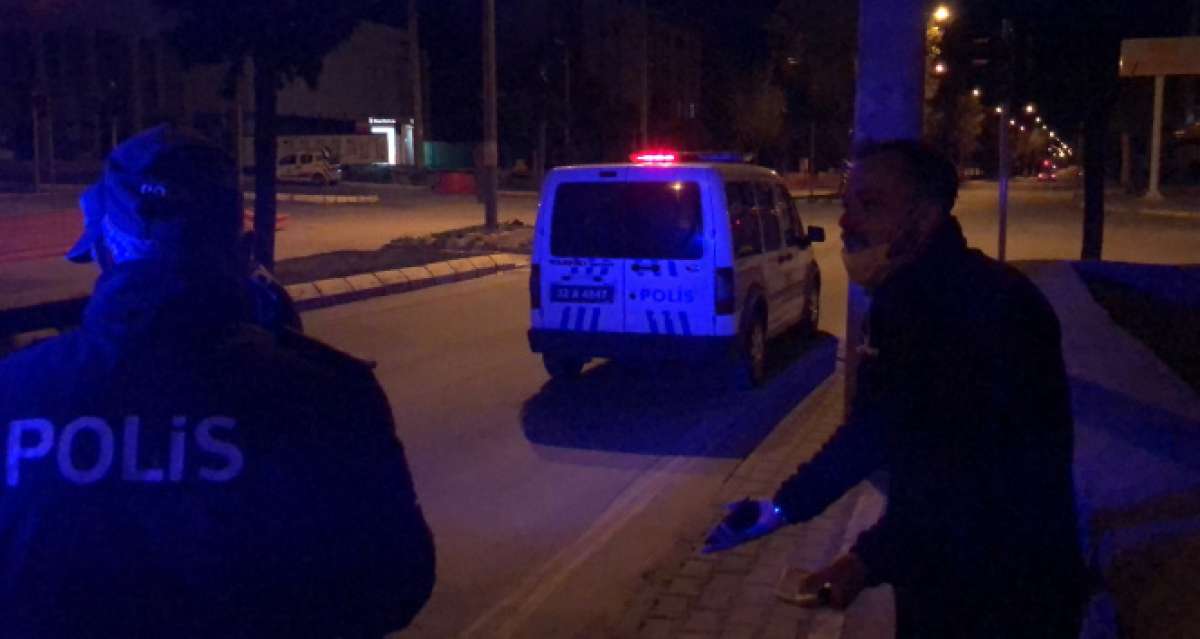 Sokağa çıkma kısıtlamasını ihlal etti, polise 'İçiniz rahat mı bu şekilde' dedi