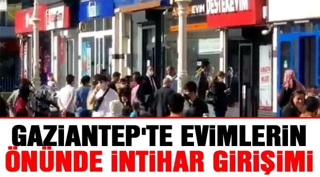 Son Dakika...Gaziantep'te Evimlerin Önünde İntihar Girişimi