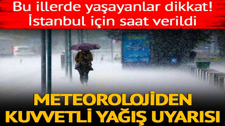 Son Dakika: Meteorolojiden kuvvetli yağış uyarısı! (28 Aralık hava durumu)