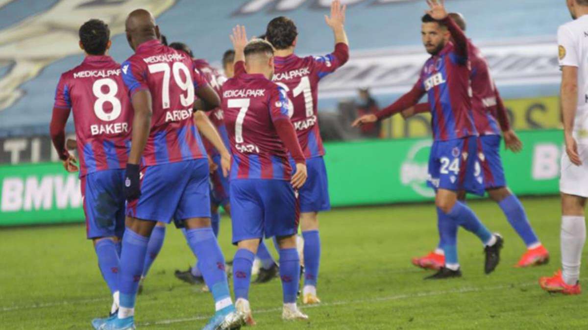 Süper Lig'in 31. haftasında Trabzonspor, sahasında MKE Ankaragücü'nü 4-1 yendi