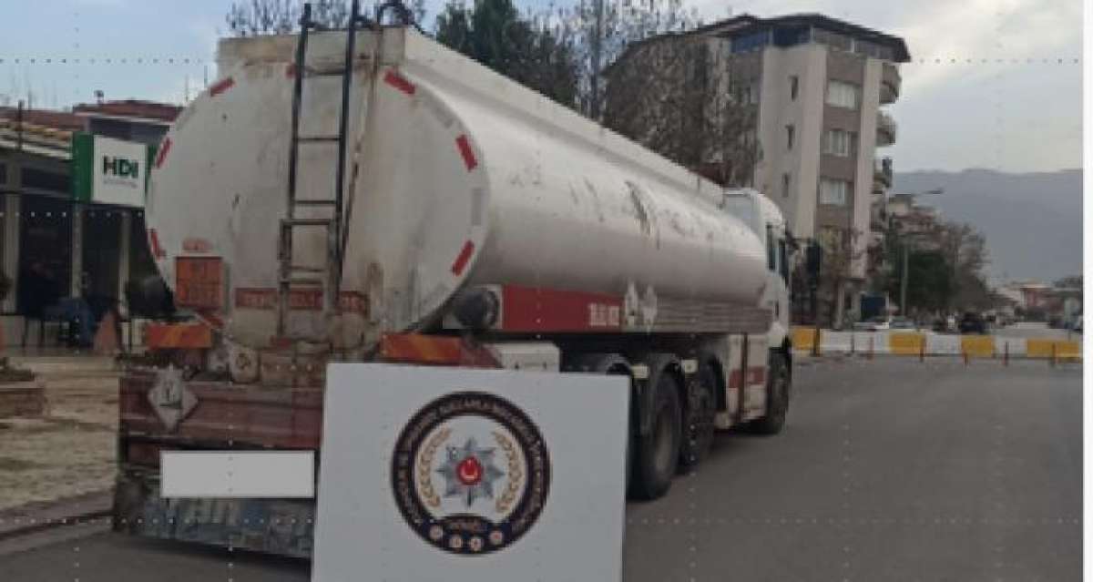 Şüphe ile durdurulan araçtan 23 bin litre kaçak akaryakıt çıktı