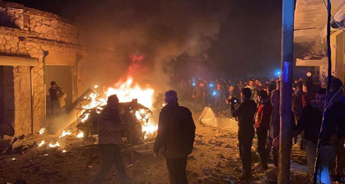 Suriye'nin kuzeyindeki Azez'de terör saldırısı: 5 yaralı