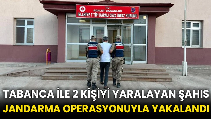 Tabanca ile 2 kişiyi yaralayan şahıs jandarma operasyonuyla yakalandı