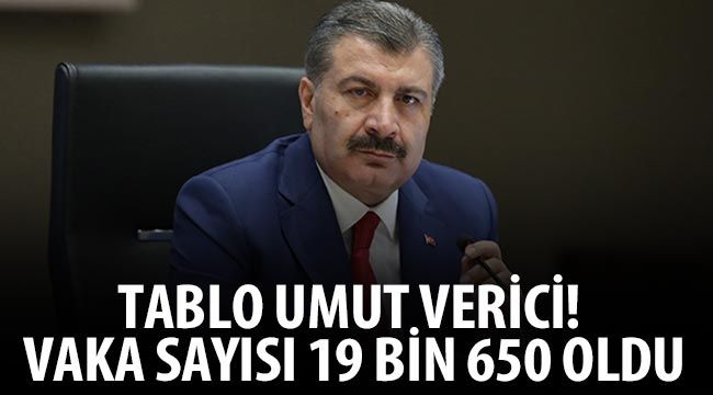 Tablo umut verici! Vaka sayısı 19 bin 650 oldu 23 Aarlık koronavirüs tablosu