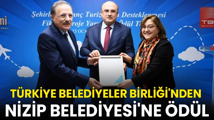 TBB'den Nizip Belediyesi'ne ödül