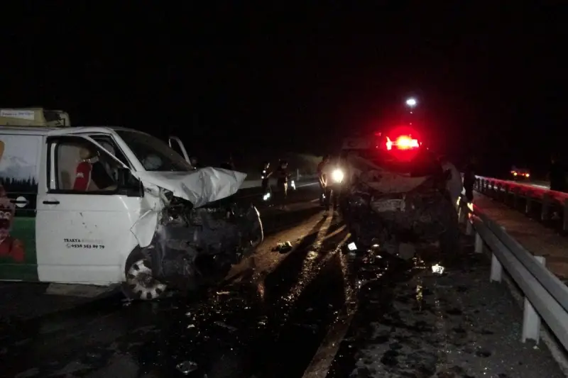 Tekirdağ’da ters yöne giren araç dehşet saçtı: 1 ölü, 5 yaralı