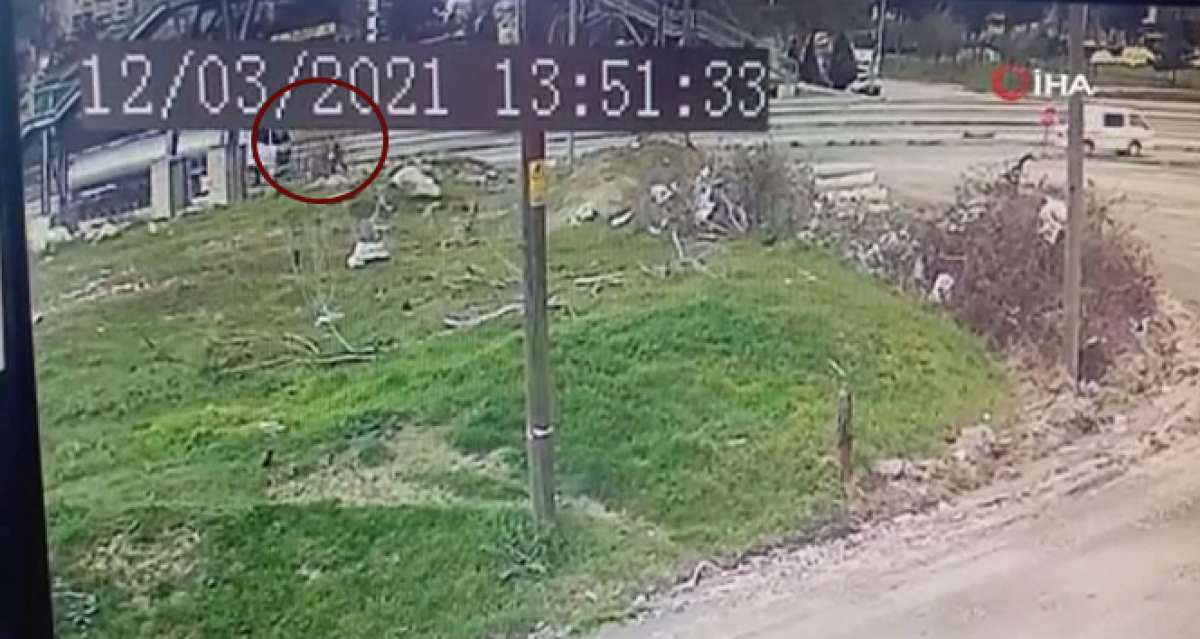 Tekirdağ'da yola fırlayan yayaya tır çarptı, o anlar kameraya yansıdı