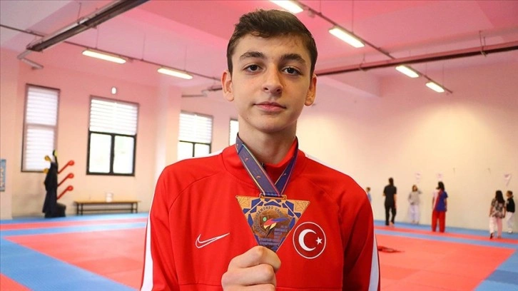 Tekvandoda Avrupa üçüncüsü milli sporcu Yiğit Ali Akkoç hedef büyüttü