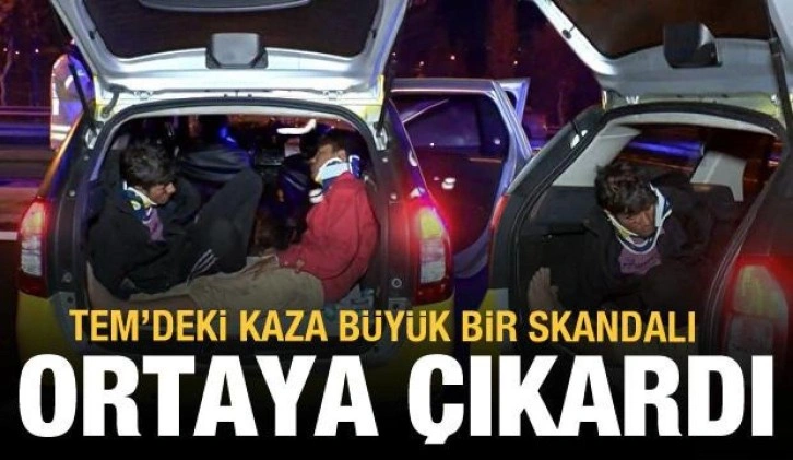 TEM'deki kaza büyük bir skandalı ortaya çıkardı