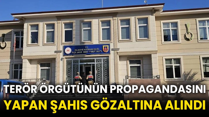 Terör örgütünün propagandasını yapan şahıs gözaltına alındı