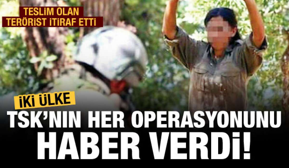 Teslim olan terörist itiraf etti: Her operasyonu haber verdiler