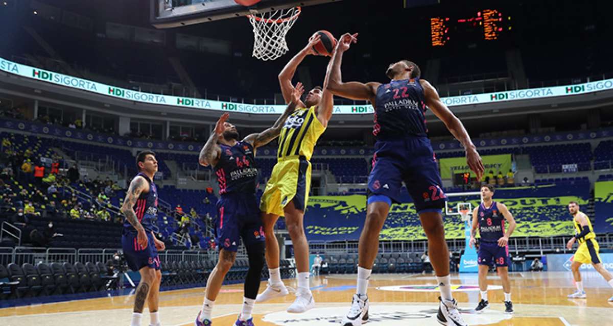 THY Euroleague: Fenerbahçe Beko: 67 - Real Madrid: 93