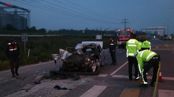 Tıra çarpan otomobilin sürücüsü hayatını kaybetti