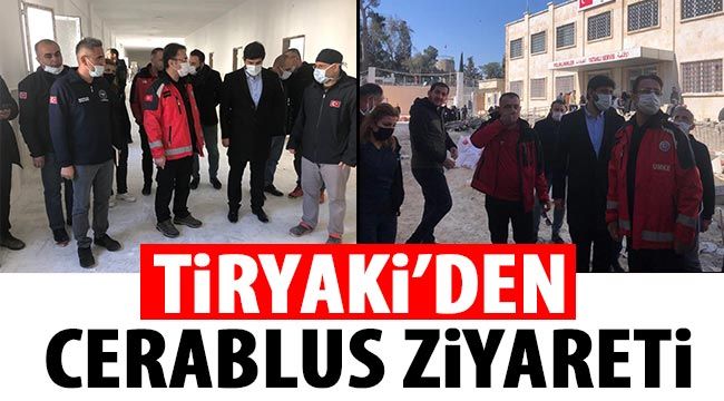 Tiryaki'den Cerablus ziyareti