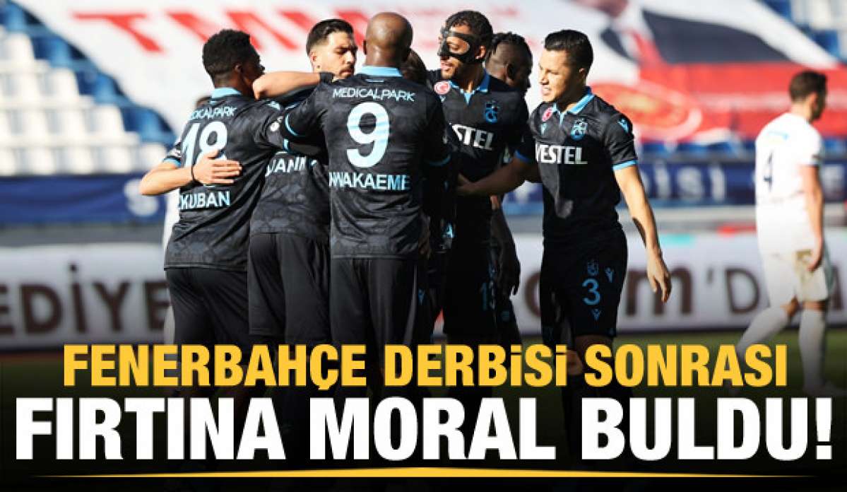 Trabzonspor deplasmanda moral buldu!