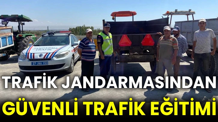 Trafik jandarmasından güvenli trafik eğitimi