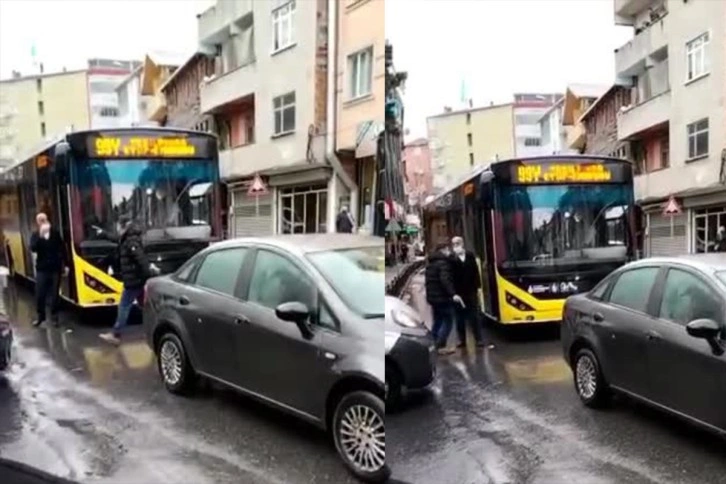 Trafik magandası İETT şoförüne dehşeti yaşattı