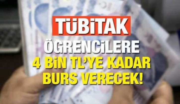 TÜBİTAK öğrencilere 1.000 TL ile 4.000 TL arasında burs verecek! Başvurular bu ay alınacak!