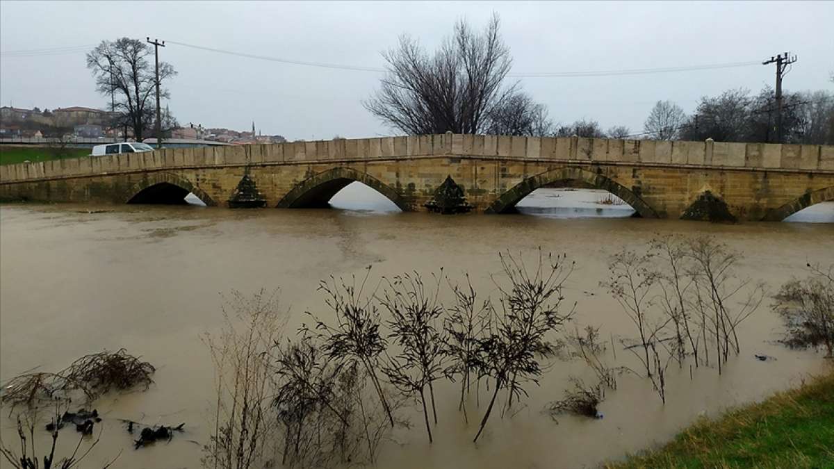 Tunca Nehri için alarm seviyesi 'turuncu'ya yükseltildi