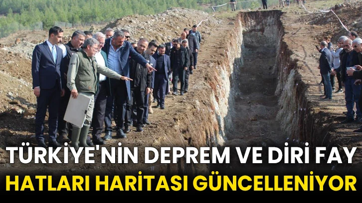 Türkiye'nin deprem ve diri fay hatları haritası güncelleniyor