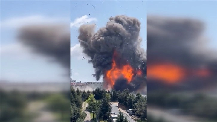 Tuzla'da boya fabrikasında yangın