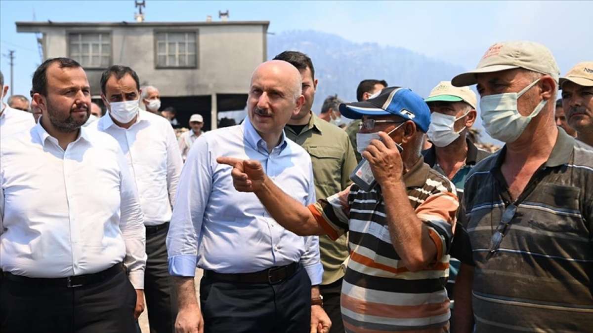 Ulaştırma ve Altyapı Bakanlığı tüm imkanlarını yangın bölgelerine seferber etti