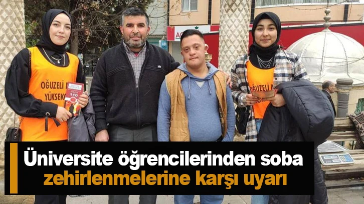 Üniversite öğrencilerinden soba zehirlenmelerine karşı uyarı